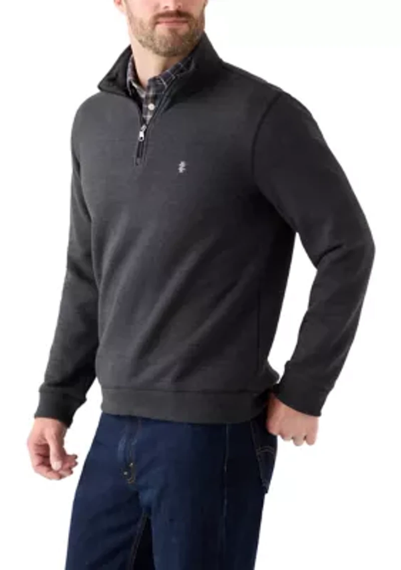 Long Sleeve Solid Quarter Zip