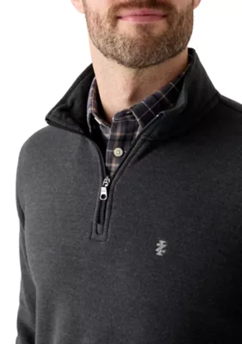 Long Sleeve Solid Quarter Zip