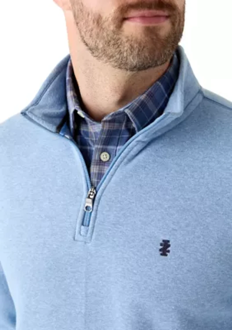 Long Sleeve Solid Quarter Zip