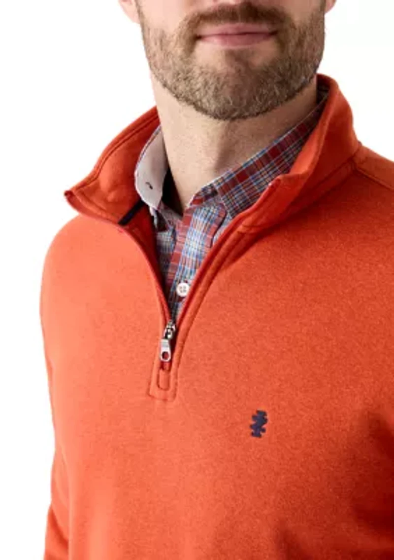 Long Sleeve Solid Quarter Zip