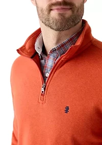 Long Sleeve Solid Quarter Zip