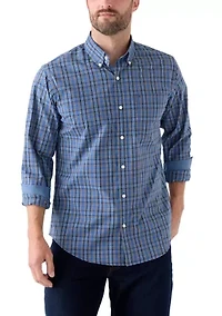 Dark Colored Plaid Shirt