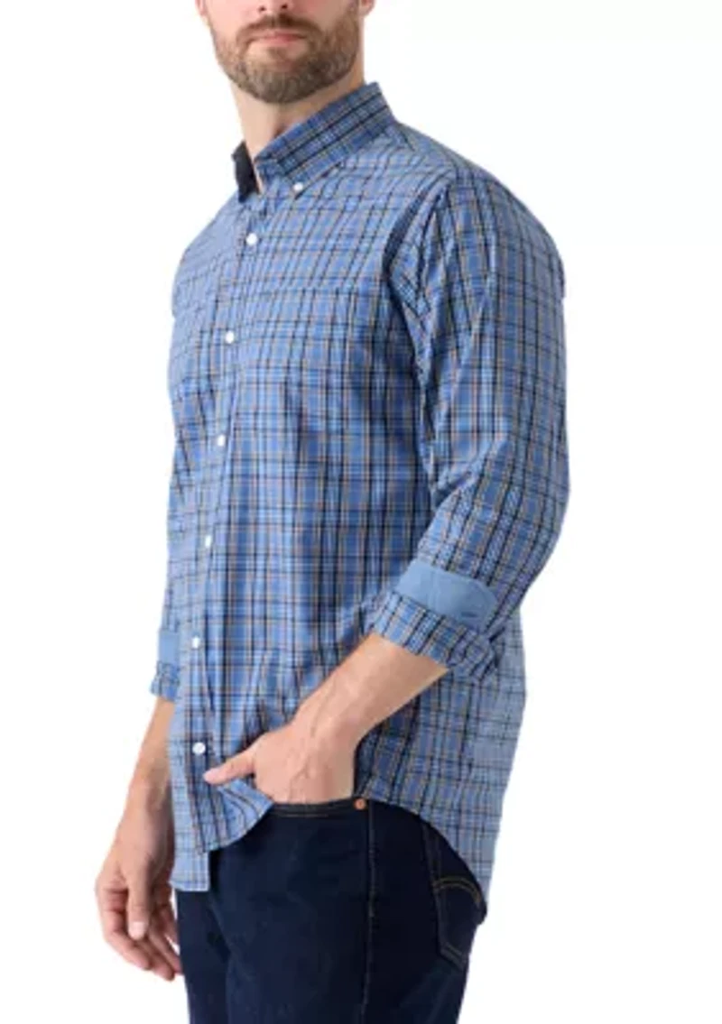 Dark Colored Plaid Shirt