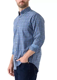 Dark Colored Plaid Shirt