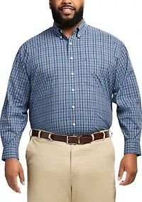 Big & Tall Performance Comfort Plaid Shirt