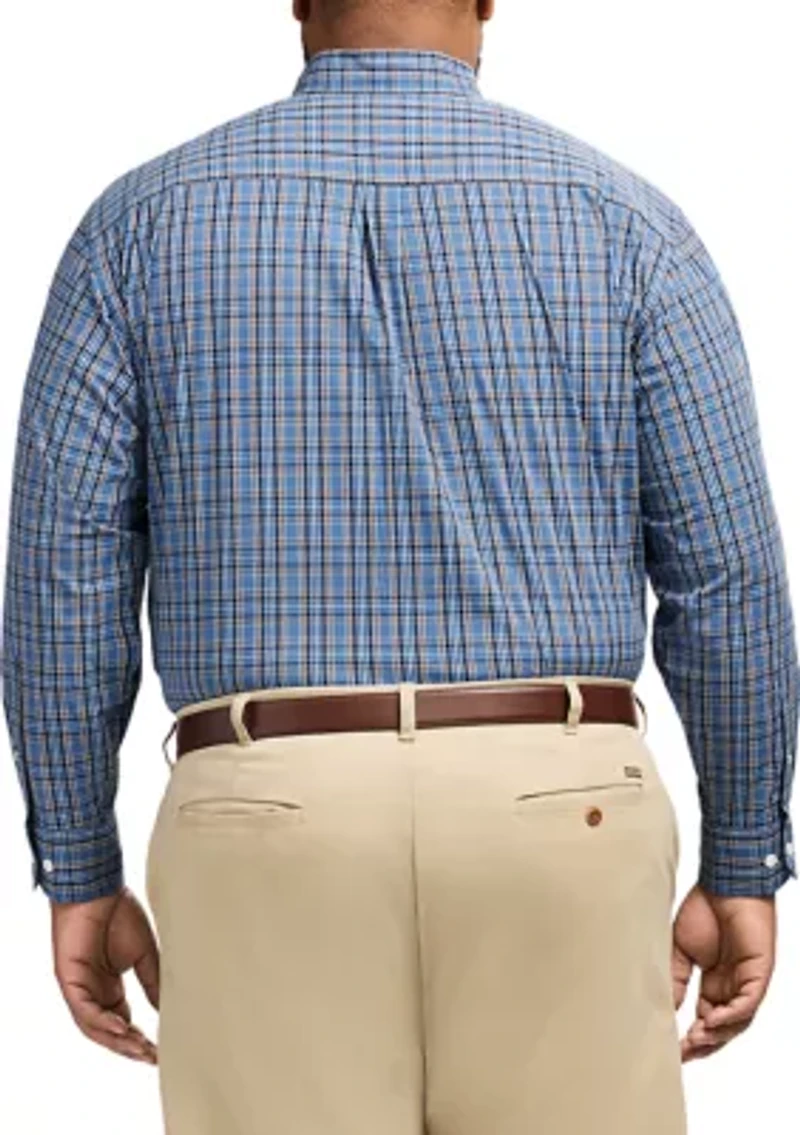 Big & Tall Performance Comfort Plaid Shirt