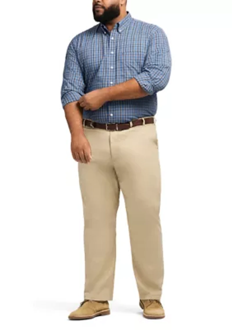 Big & Tall Performance Comfort Plaid Shirt