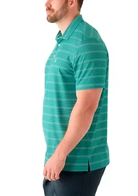 Big & Tall Short Sleeve Stripe Golf Polo Shirt