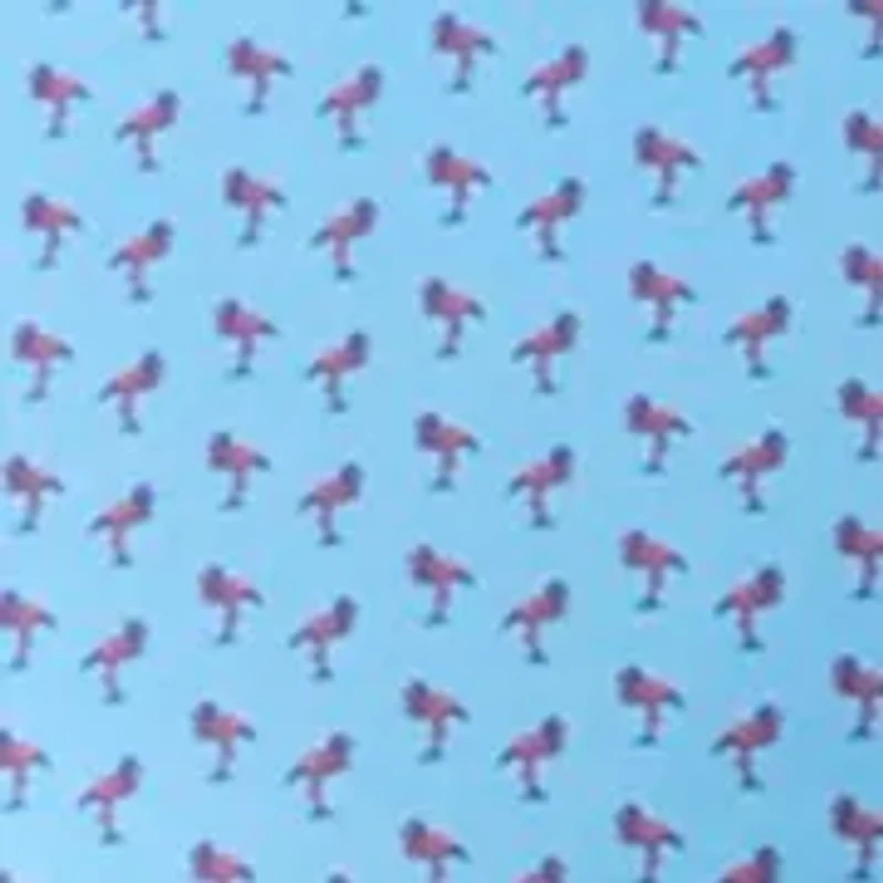 Big & Tall Short Sleeve Swingflex Flamingo Print Polo Shirt