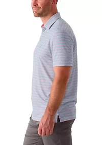 Short Sleeve Stripe Polo Shirt