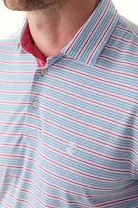 Short Sleeve Stripe Polo Shirt
