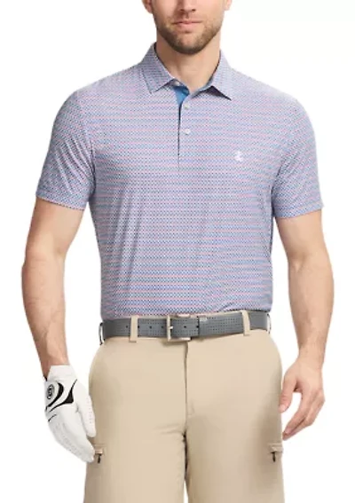 Fish Printed Polo Shirt