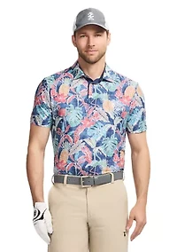 Tropical Printed Polo Shirt