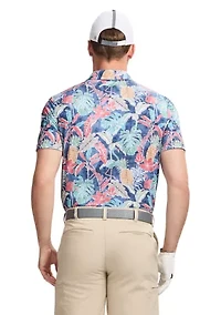 Tropical Printed Polo Shirt