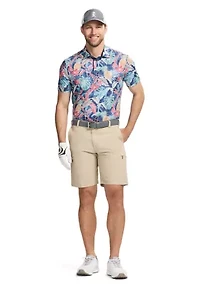 Tropical Printed Polo Shirt
