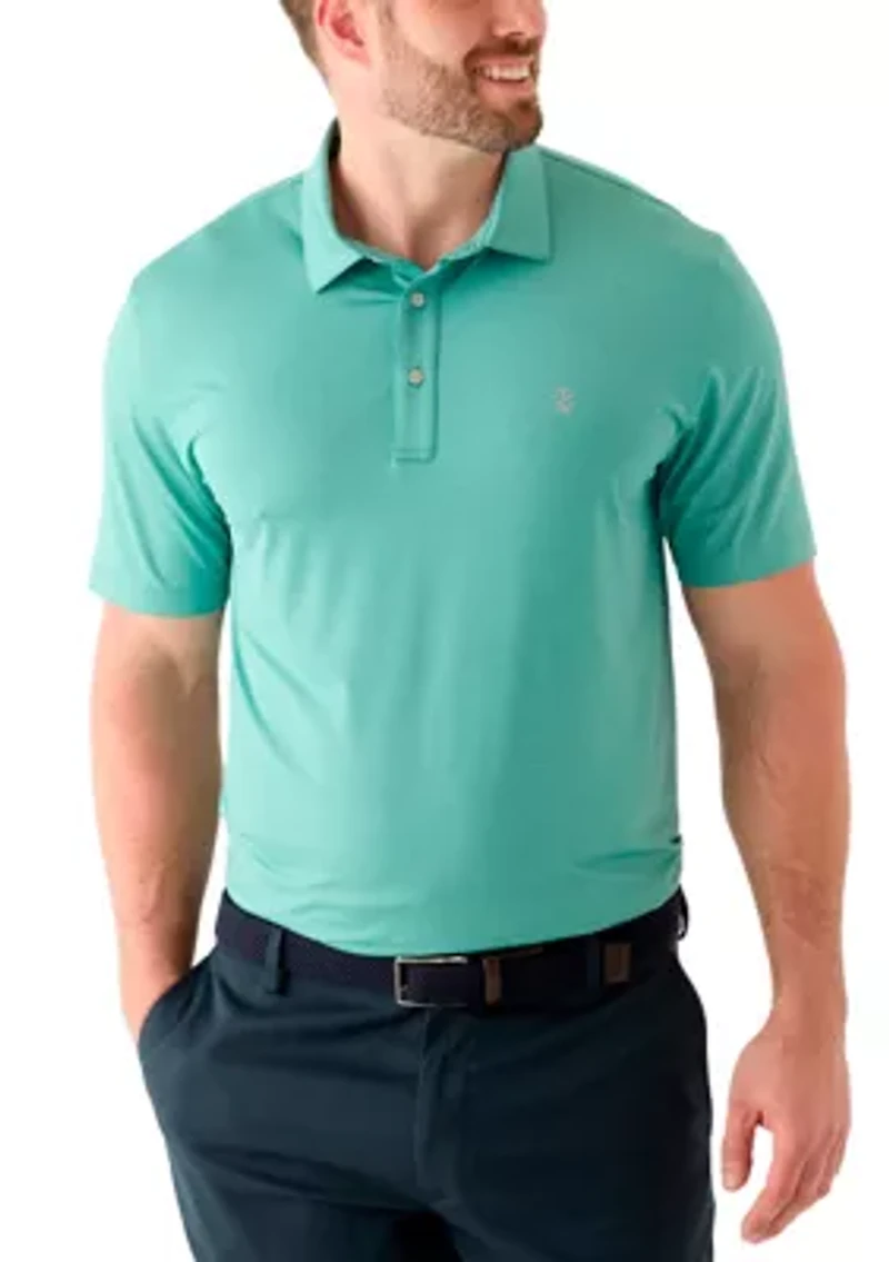 Big & Tall Short Sleeve Golf Mesh Polo Shirt