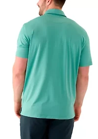 Big & Tall Short Sleeve Golf Mesh Polo Shirt
