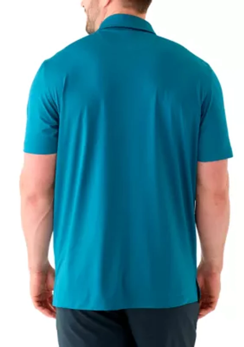 Big & Tall Short Sleeve Golf Mesh Polo Shirt