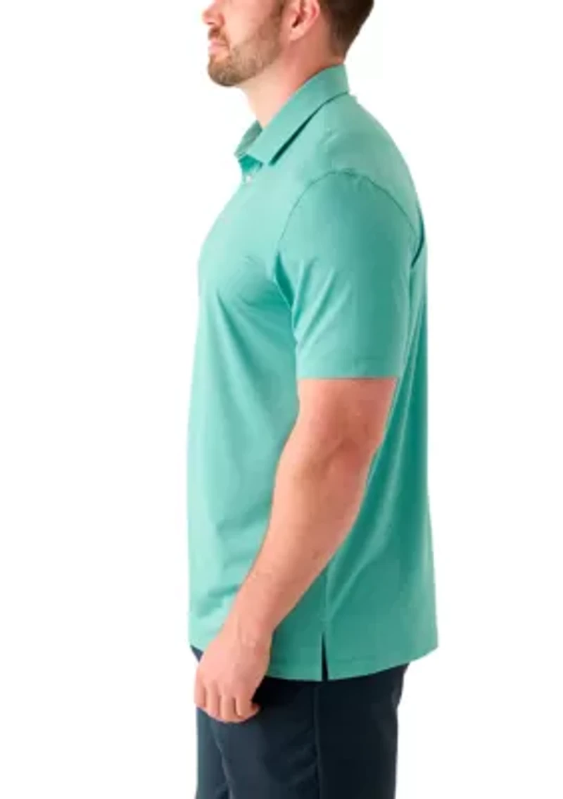 Big & Tall Short Sleeve Golf Mesh Polo Shirt