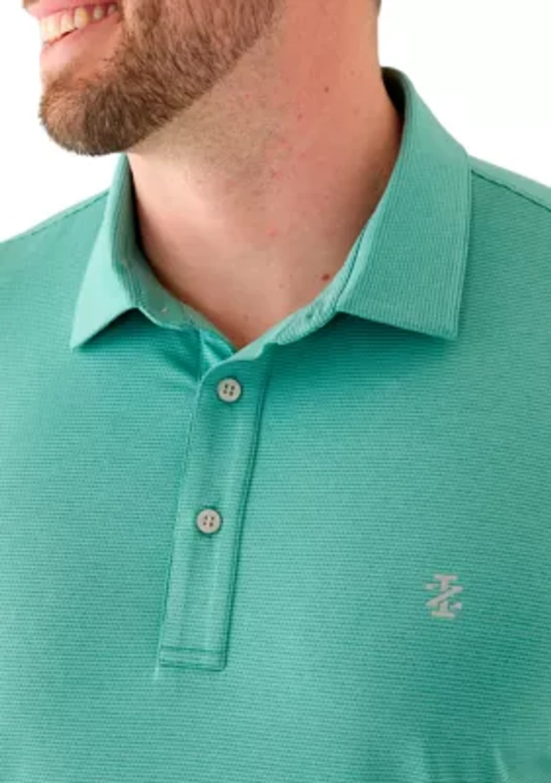 Big & Tall Short Sleeve Golf Mesh Polo Shirt