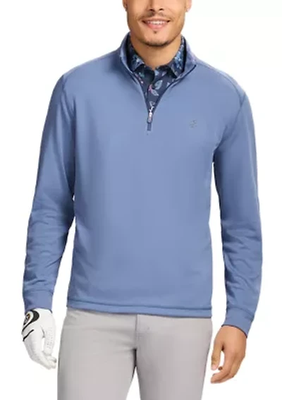 Mesh 1/4 Zip Pullover