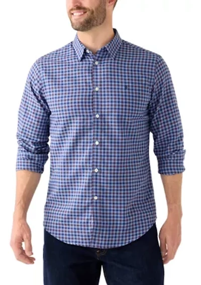 Lux Twill Printed Button Down Shirt