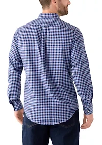 Lux Twill Printed Button Down Shirt