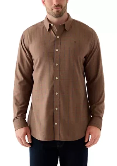 Big & Tall Lux Twill Long Sleeve Button Down Shirt