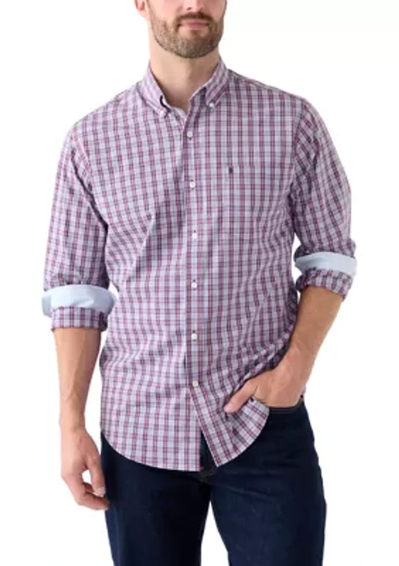 Long Sleeve Plaid Button Down Shirt