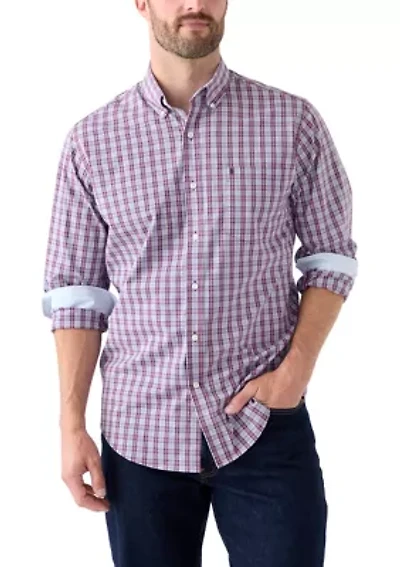 Long Sleeve Plaid Button Down Shirt