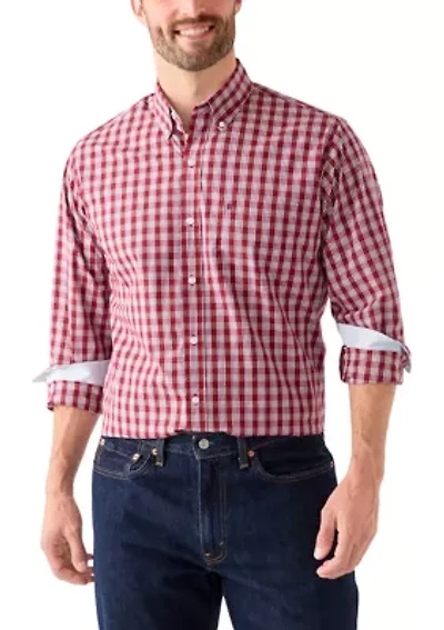 Long Sleeve Plaid Button Down Shirt