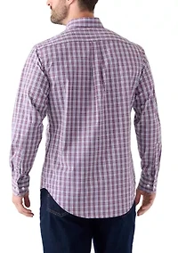 Long Sleeve Plaid Button Down Shirt