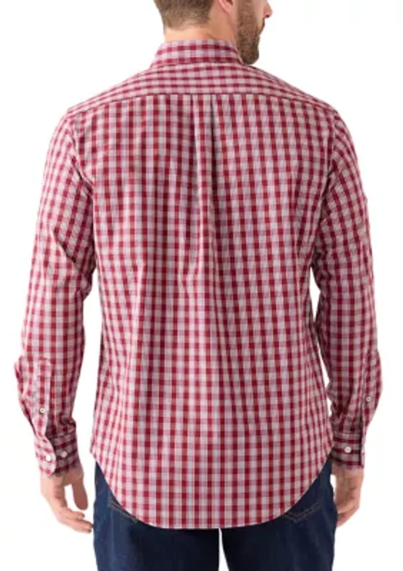 Long Sleeve Plaid Button Down Shirt