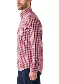 Long Sleeve Plaid Button Down Shirt