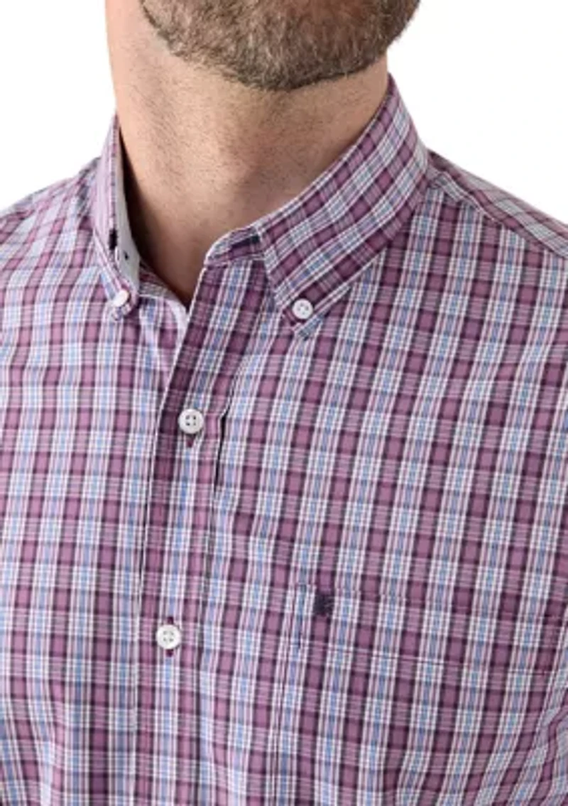 Long Sleeve Plaid Button Down Shirt