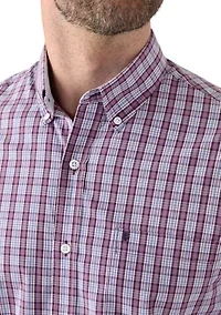 Long Sleeve Plaid Button Down Shirt
