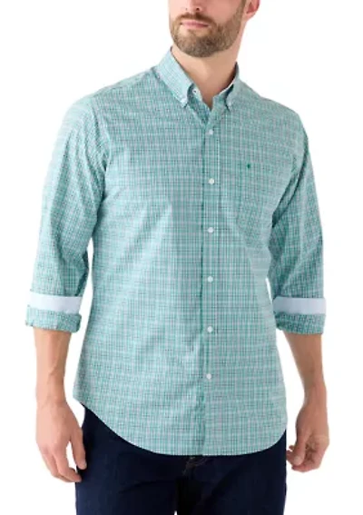 Long Sleeve Plaid Button Down Shirt