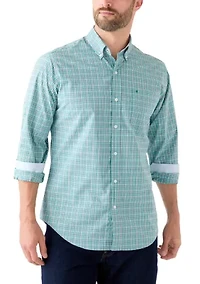 Long Sleeve Plaid Button Down Shirt