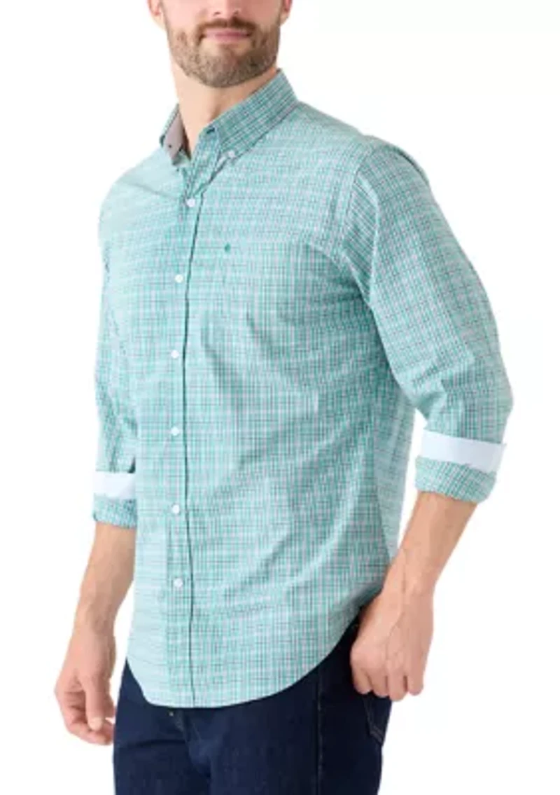 Long Sleeve Plaid Button Down Shirt