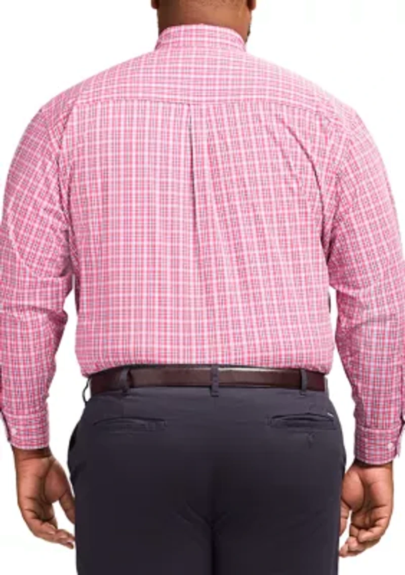 Big & Tall Long Sleeve Performance Comfort Woven Shirt