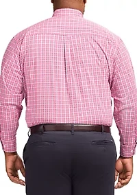 Big & Tall Long Sleeve Performance Comfort Woven Shirt