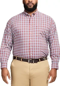 Big & Tall Long Sleeve Performance Comfort Button Down Shirt