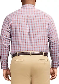 Big & Tall Long Sleeve Performance Comfort Button Down Shirt
