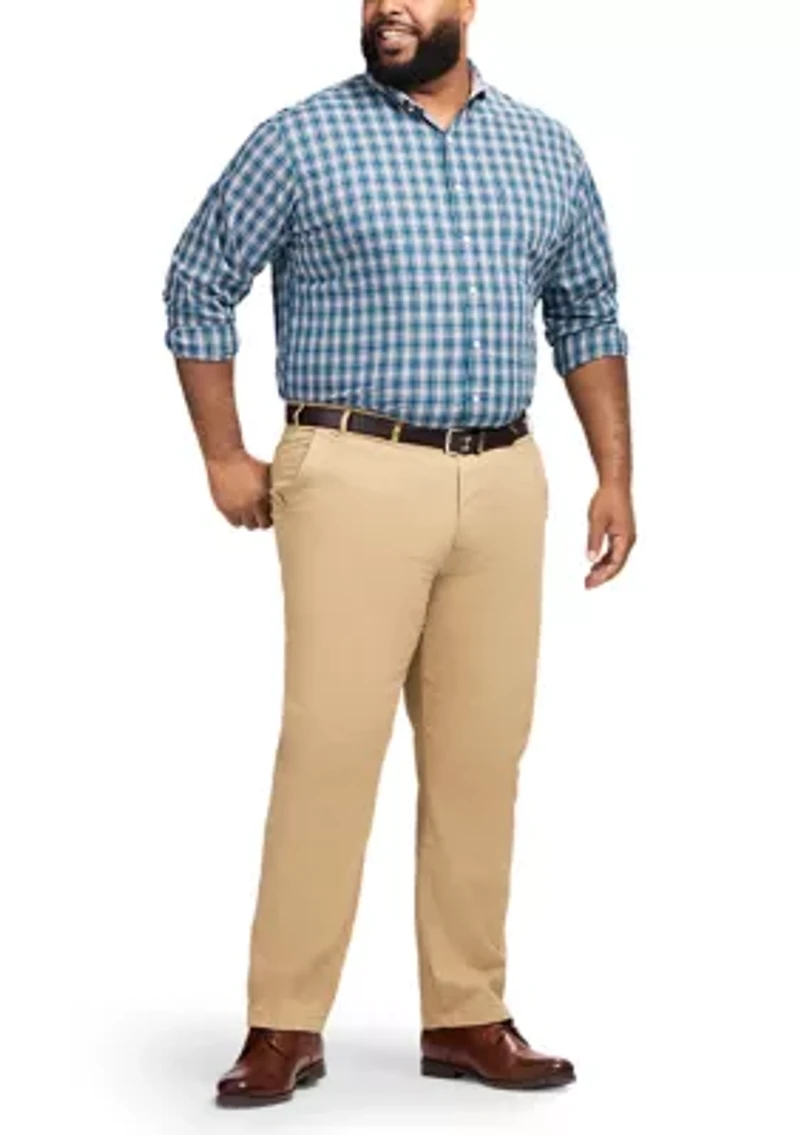 Big & Tall Long Sleeve Performance Comfort Button Down Shirt