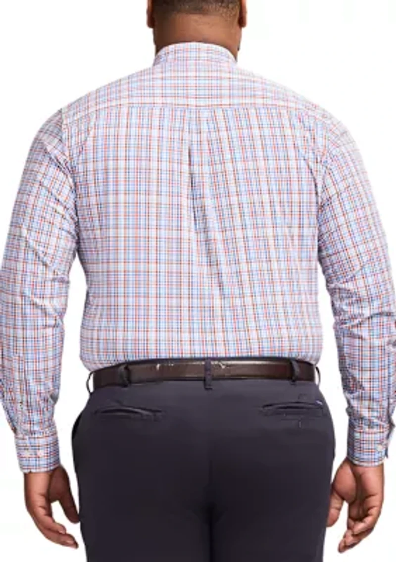 Big & Tall Long Sleeve Performance Comfort Woven Shirt