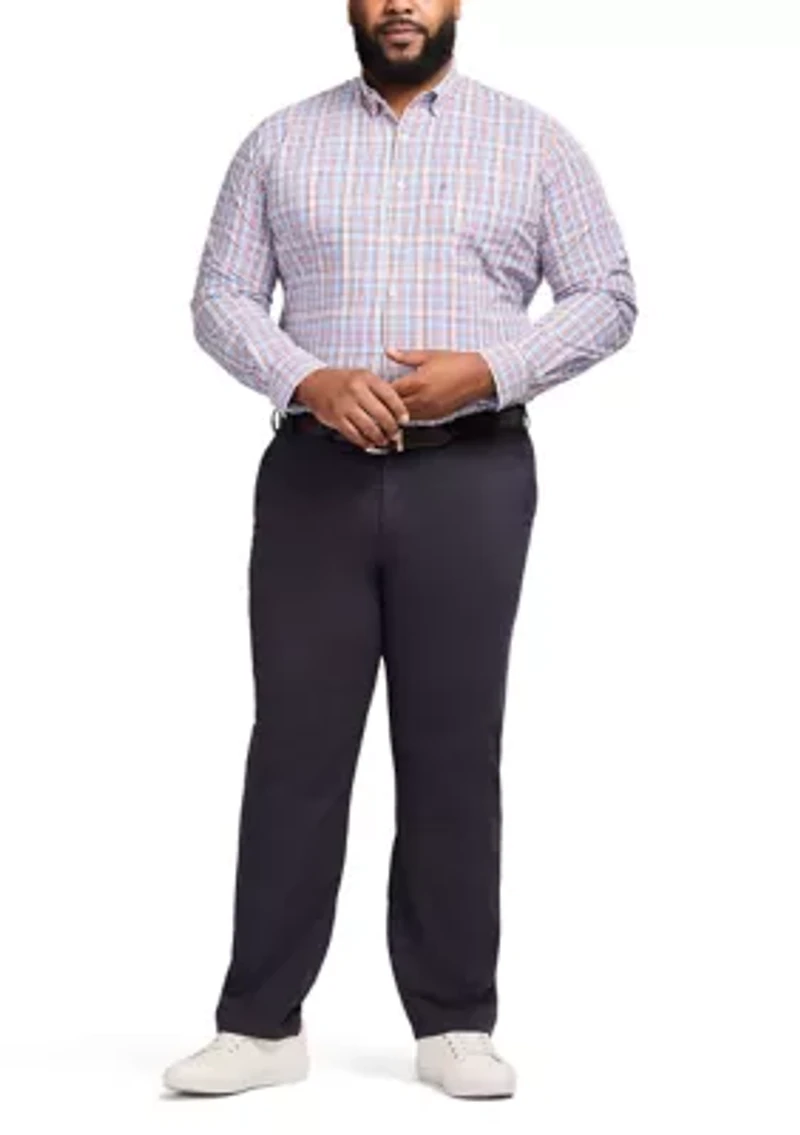 Big & Tall Long Sleeve Performance Comfort Woven Shirt