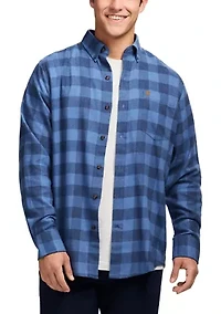 Stratton Flannel Long Sleeve Button Down Shirt