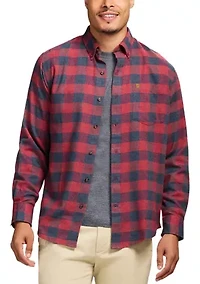 Stratton Flannel Long Sleeve Button Down Shirt