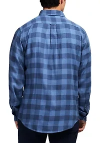 Stratton Flannel Long Sleeve Button Down Shirt
