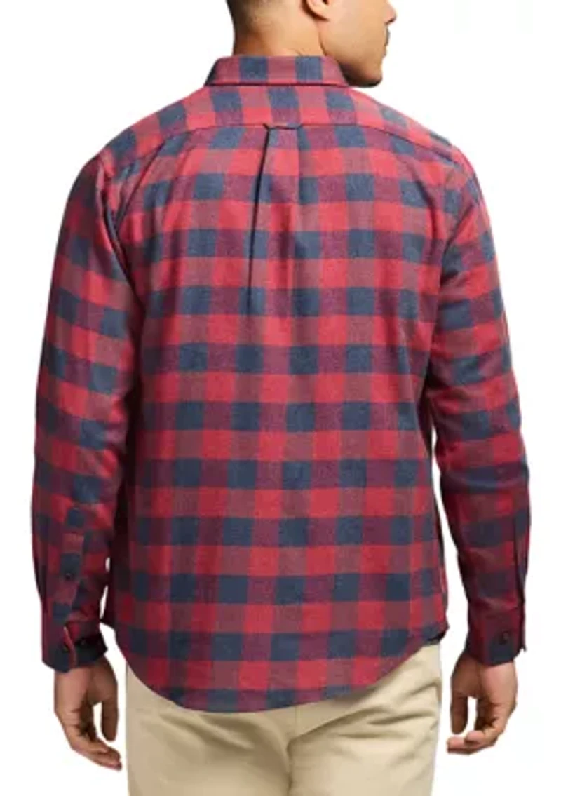 Stratton Flannel Long Sleeve Button Down Shirt